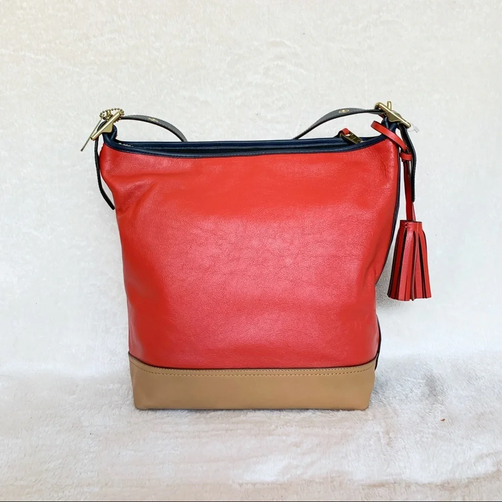 NWT Coach Color Block Bleecker Leather Bucket Bag​ - Picture 3 of 7